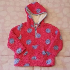 Tots Baby Girl Fuzzy Pink & Purple Pullover w/Hood